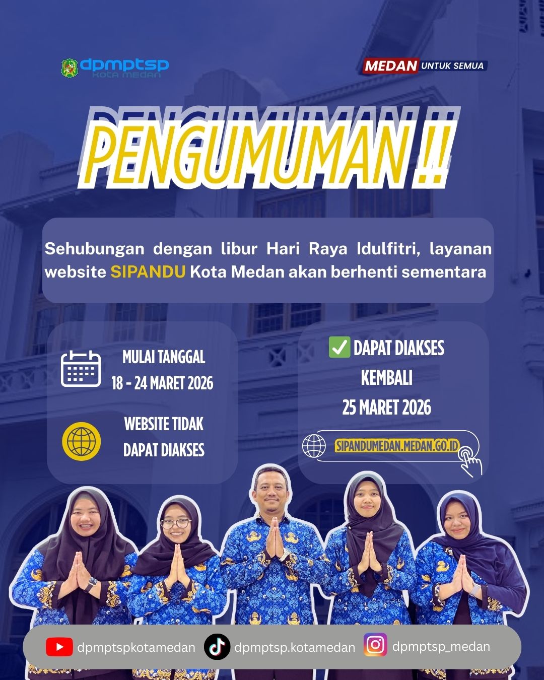 Layanan SIPANDU Pasca Liburan Idul Fitri